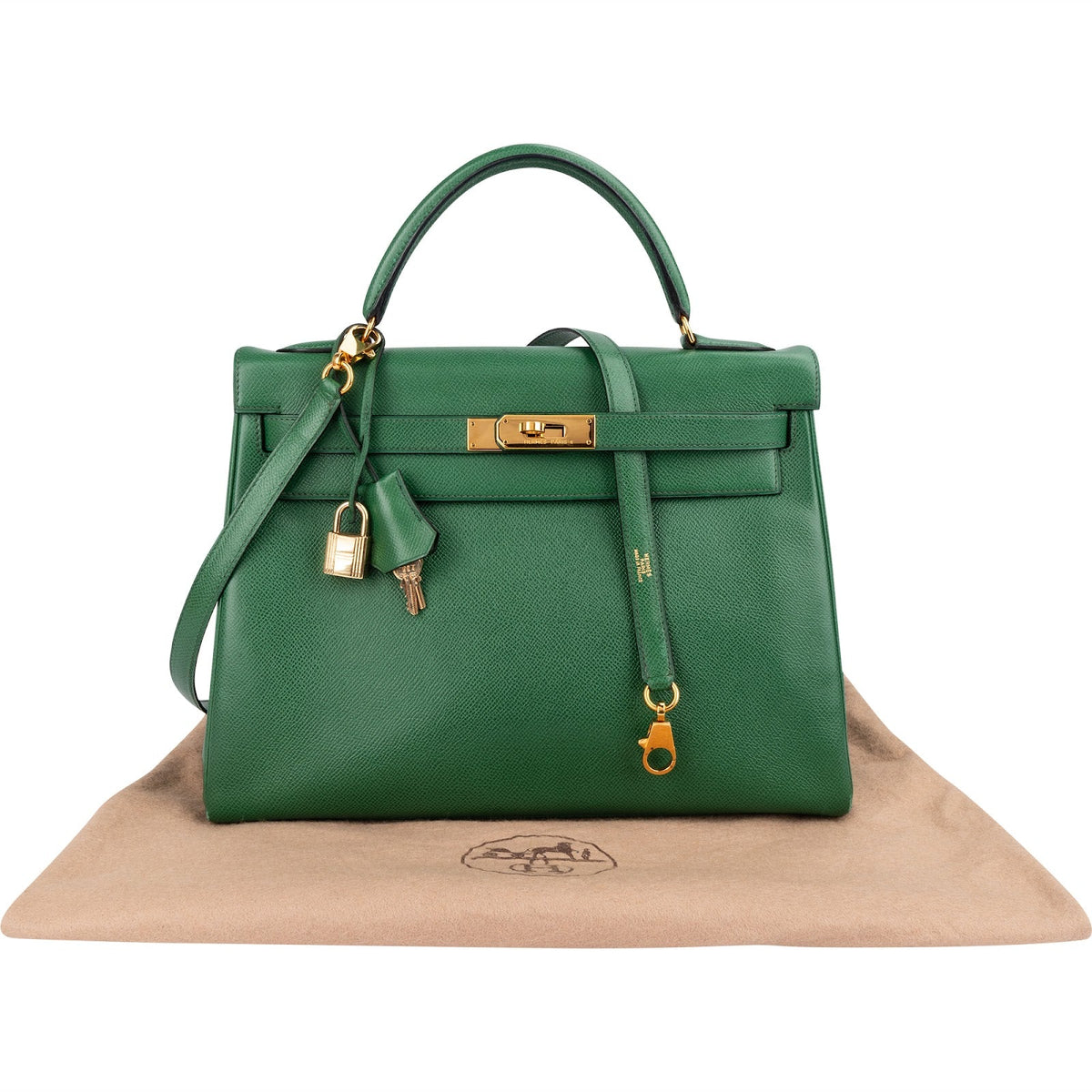 Hermès veau Courchevel Leather Kelly Sellier 32 Handbag