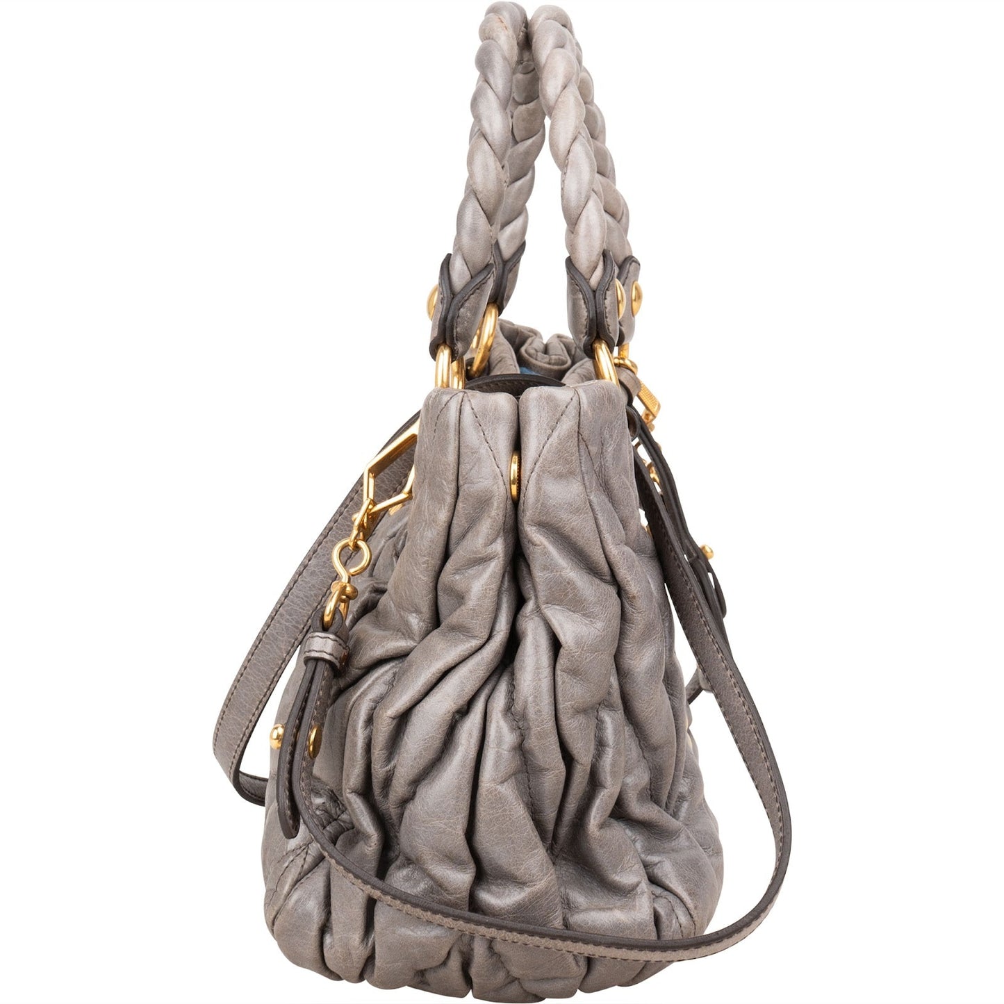 Miu Miu Matelassé Leather City Handbag