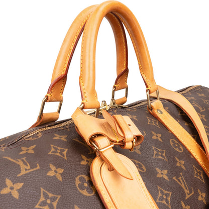 Louis Vuitton Monogram Canvas Keepall 55 Bandoulière Travel Bag