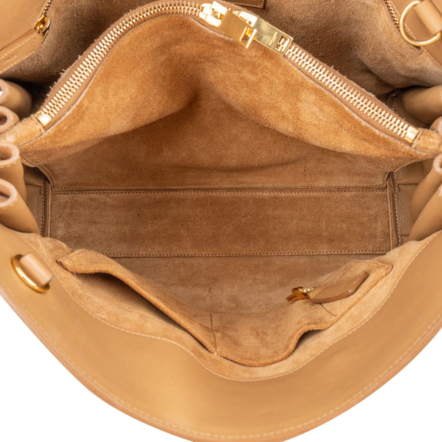 Yves Saint Laurent Smooth Leather Sac De Jour Handbag