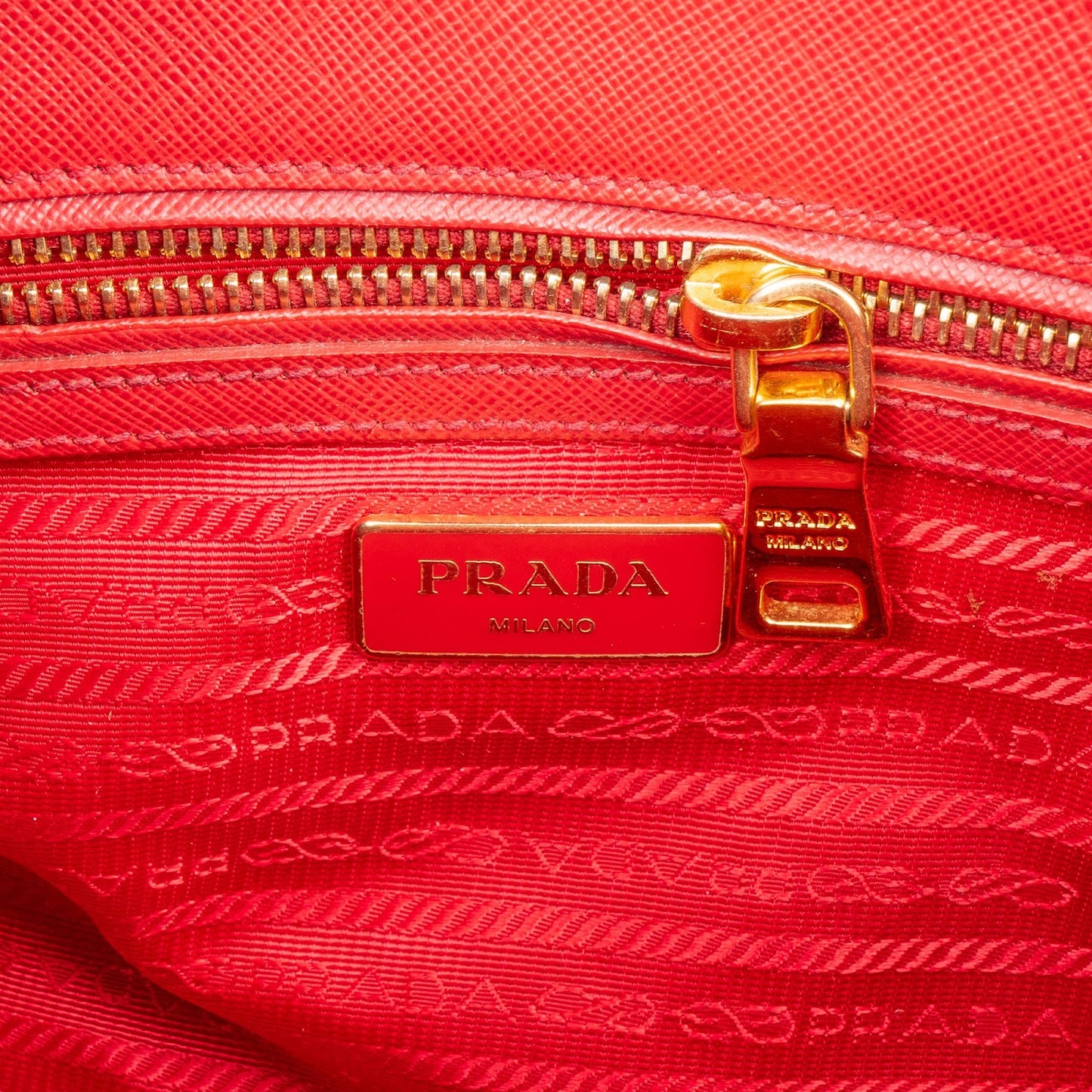 Prada Saffiano Leather Small Galleria Handbag