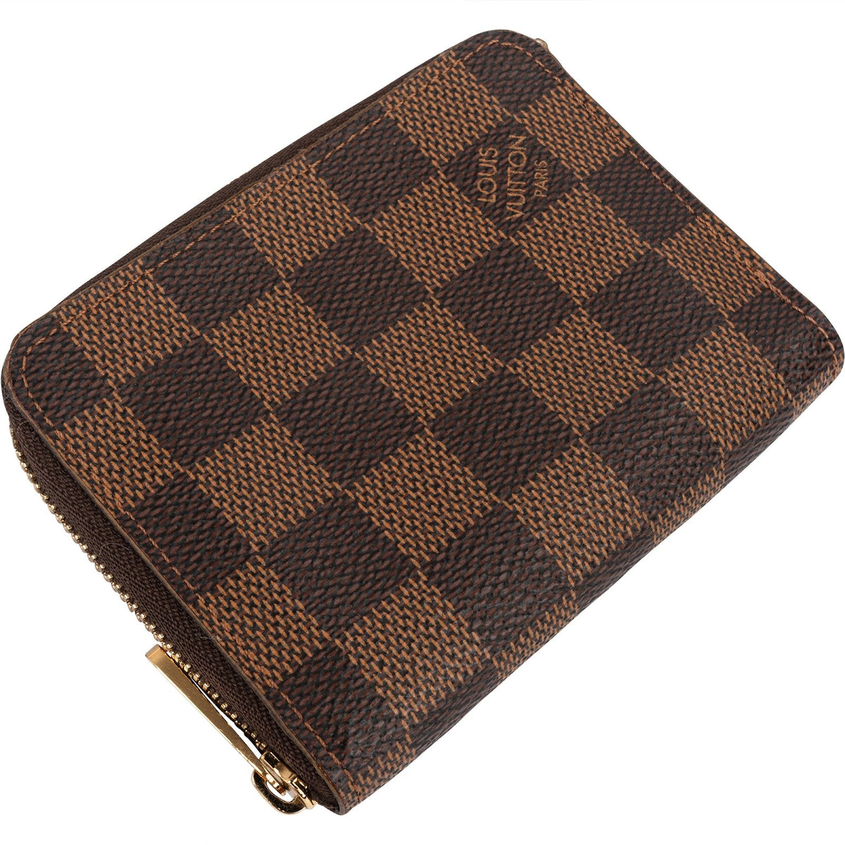 Louis Vuitton Monogram Damier Ebene Zippy Coin Wallet