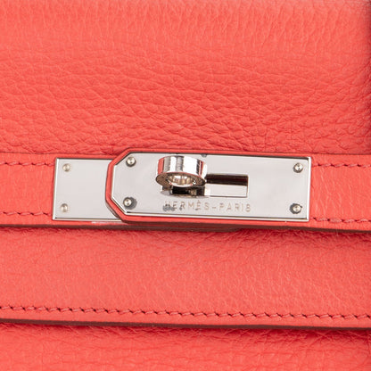 Hermès Grained Togo Leather Palladium Kelly Retourne 32 Handbag