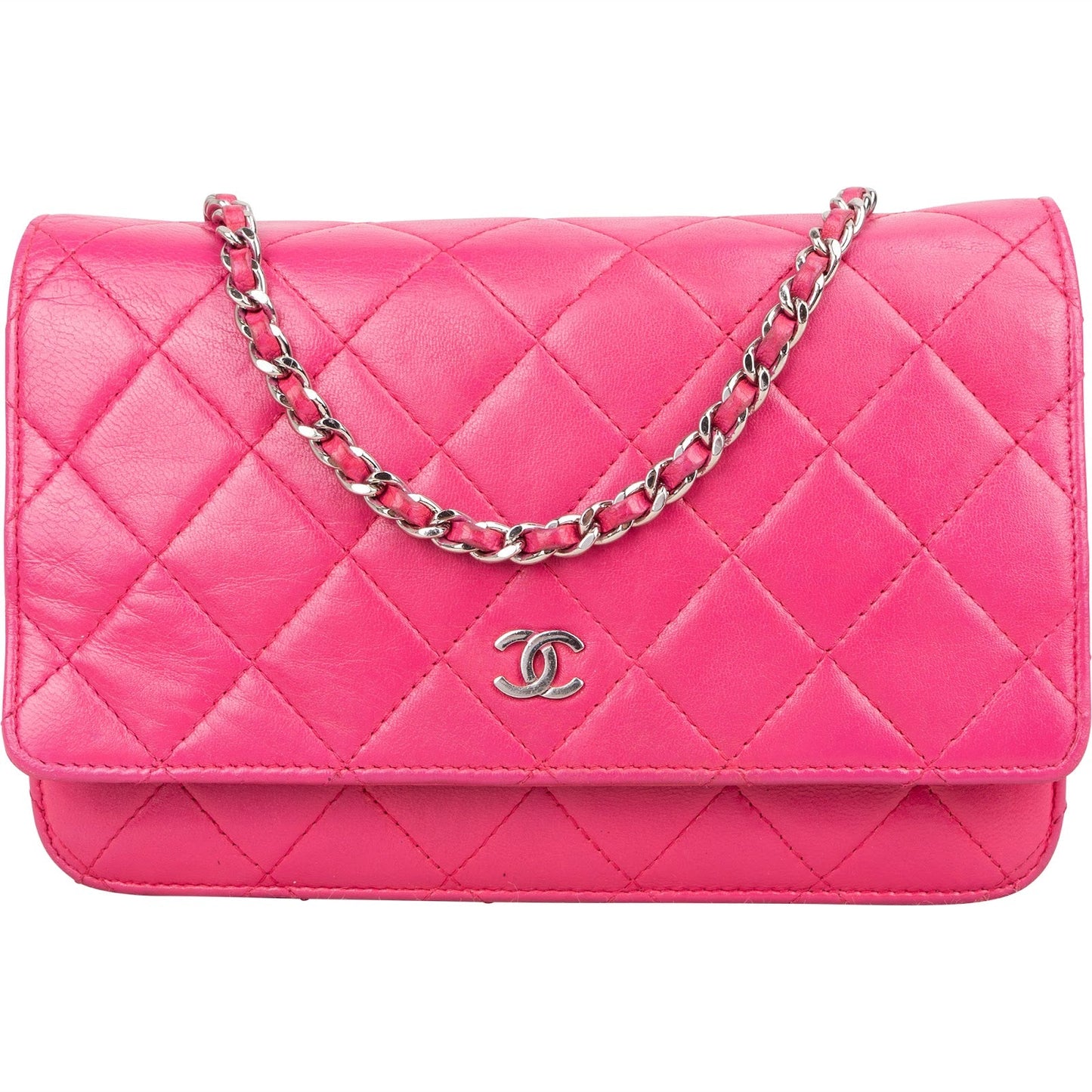 Chanel Quilted Lambskin Wallet On Chain Crossbody Bag