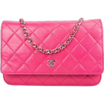 Chanel Quilted Lambskin Wallet On Chain Crossbody Bag