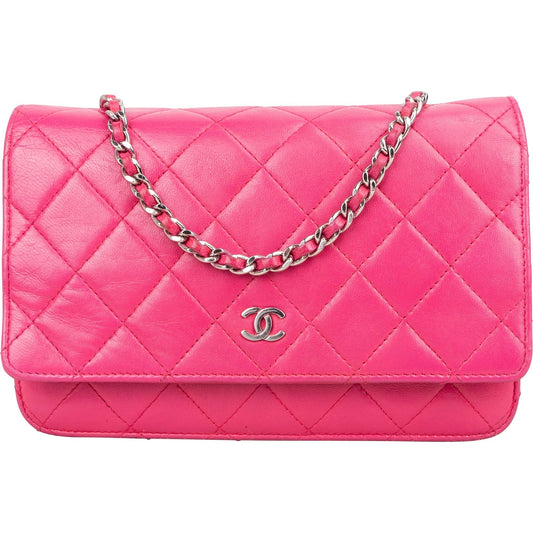Chanel Quilted Lambskin Wallet On Chain Crossbody Bag