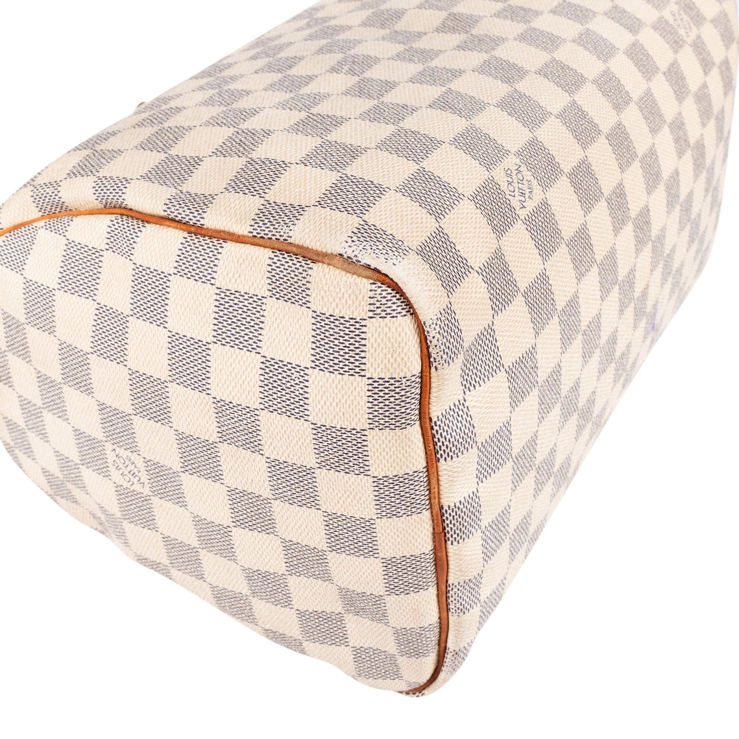 Louis Vuitton Monogram Damier Azur Canvas Speedy 30 Handbag