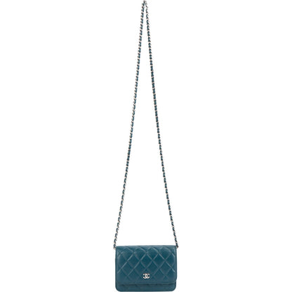 Chanel Quilted Lambskin Mini Wallet on Chain Crossbody Bag