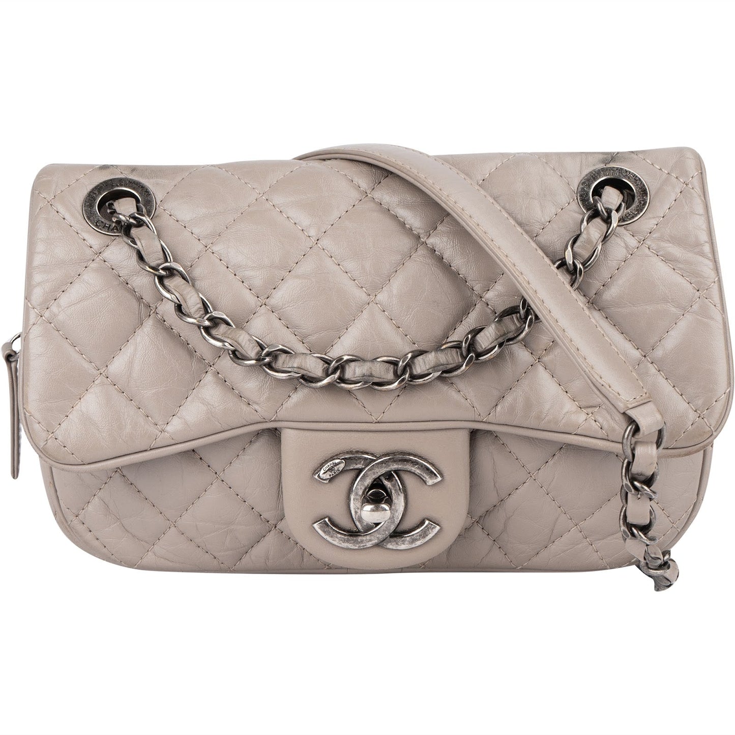 Chanel Quilted Leather Single Flap Crossbody Bag