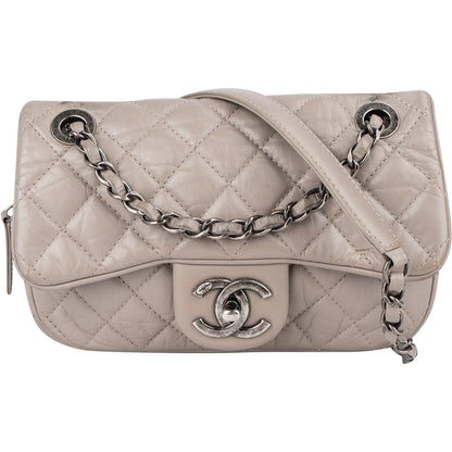 Chanel Quilted Leather Single Flap Crossbody Bag