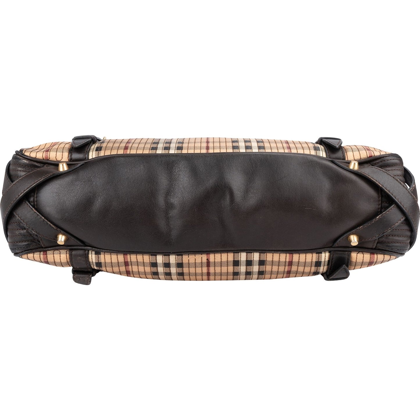Burberry Pleated Haymarket Check Kentoville Handbag
