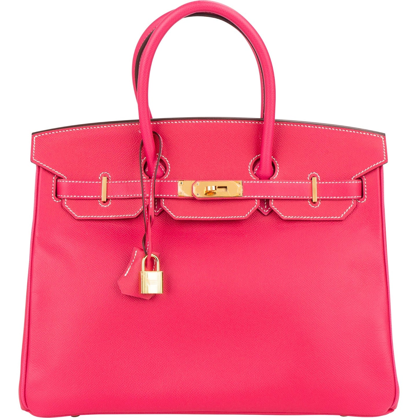 Hermès Rose Tyrien Epsom Leather Birkin 35 Handbag