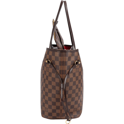 Louis Vuitton Monogram Damier Ebene Canvas Neverfull MM Shoulder Bag