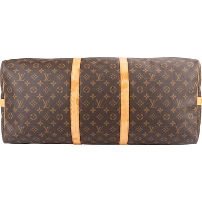 Louis Vuitton Monogram Canvas Keepall 60 Bandoulière Travel Bag
