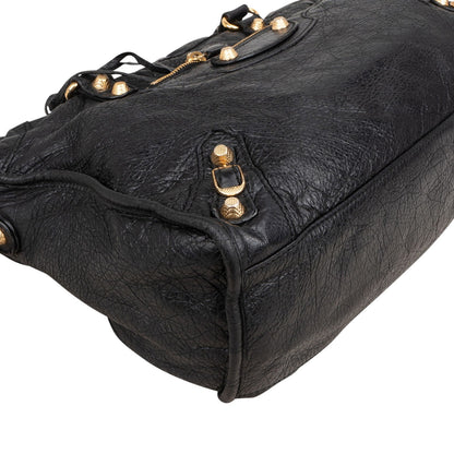 Balenciaga Black Leather Classic City Handbag