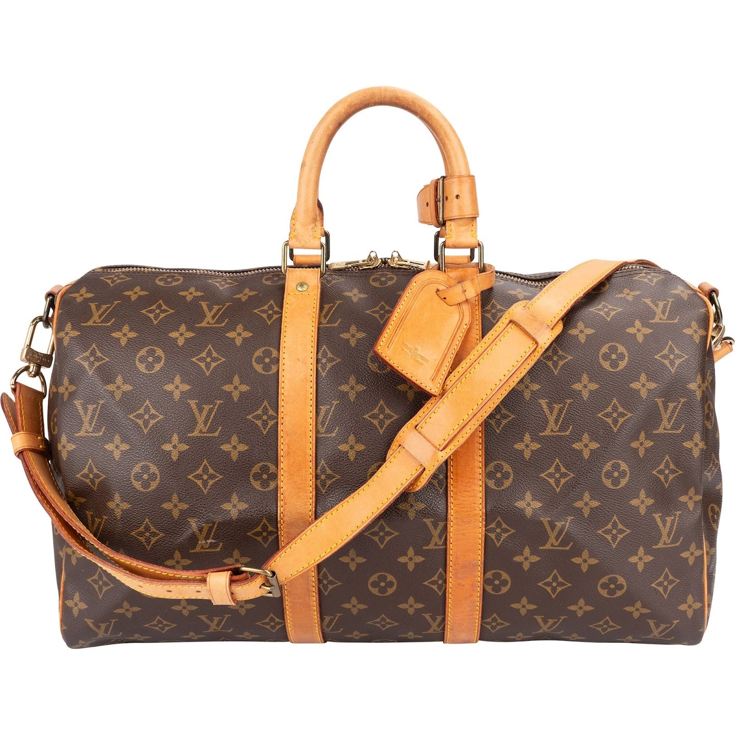 Louis Vuitton Monogram Canvas Keepall 45 Bandoulière Travel Bag