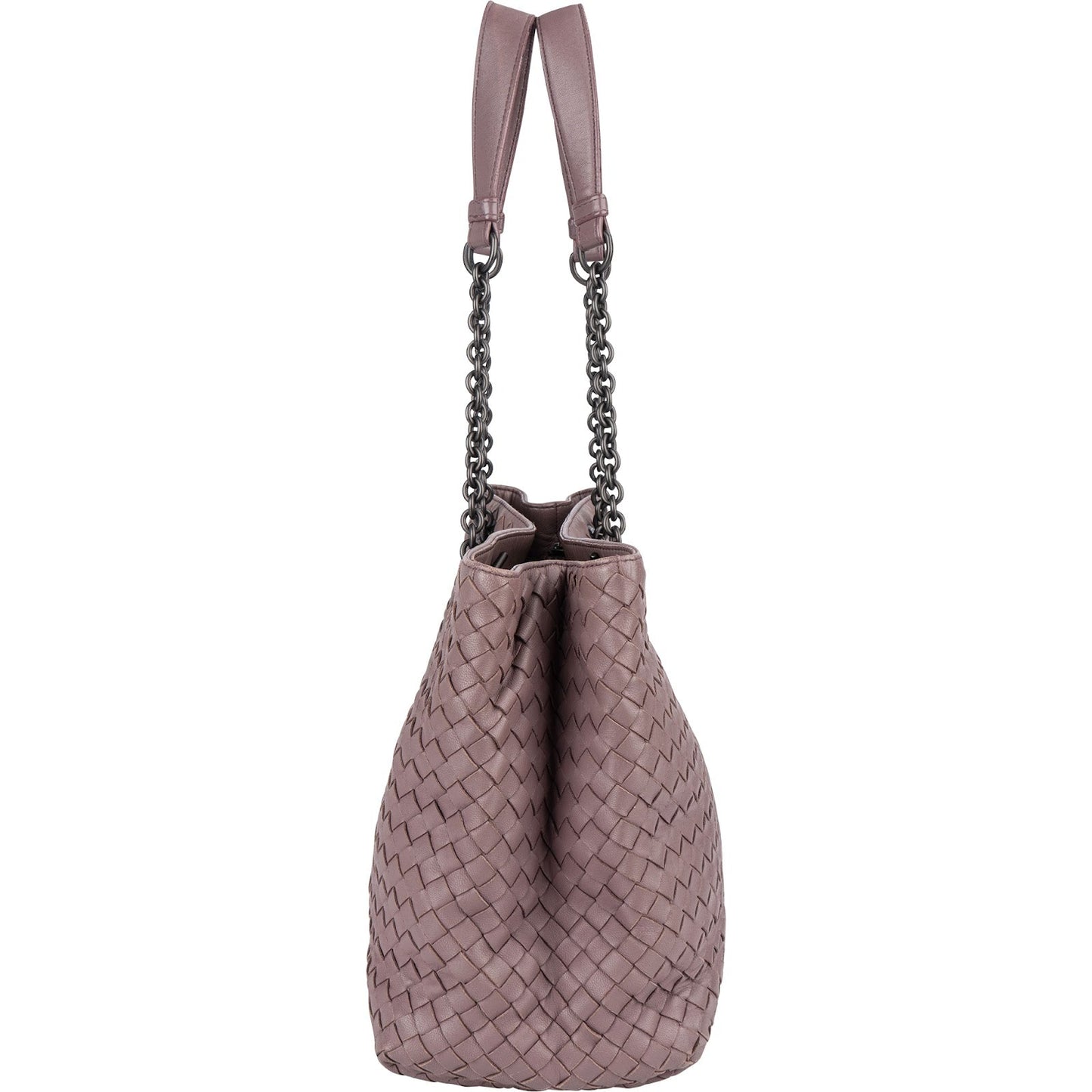 Bottega Veneta Intrecciato Leather Chain Tote Shoulder Bag