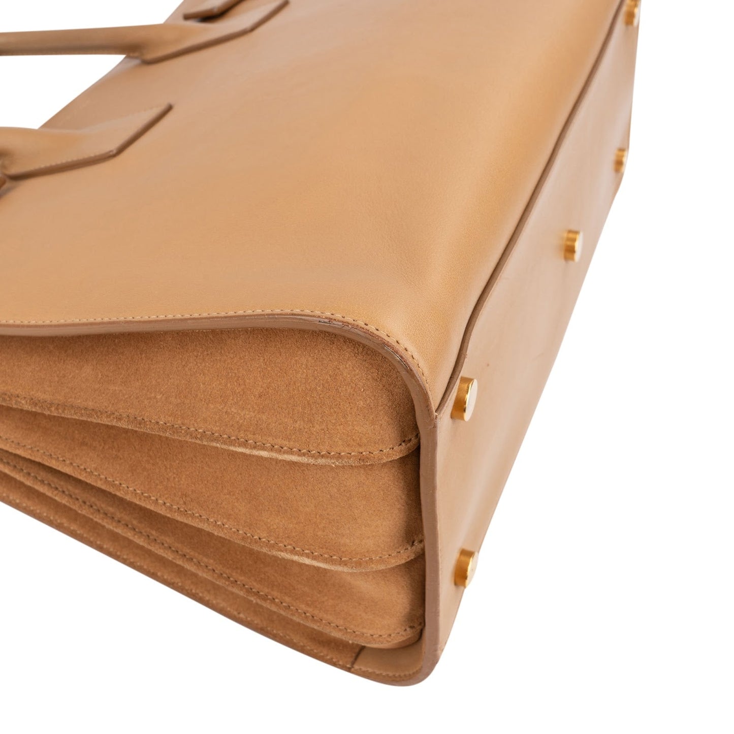Yves Saint Laurent Smooth Leather Sac De Jour Handbag