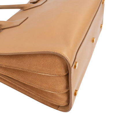 Yves Saint Laurent Smooth Leather Sac De Jour Handbag