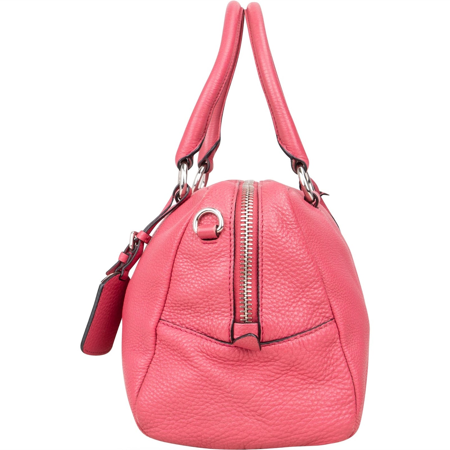 Prada Grained Leather Bauletto Handbag