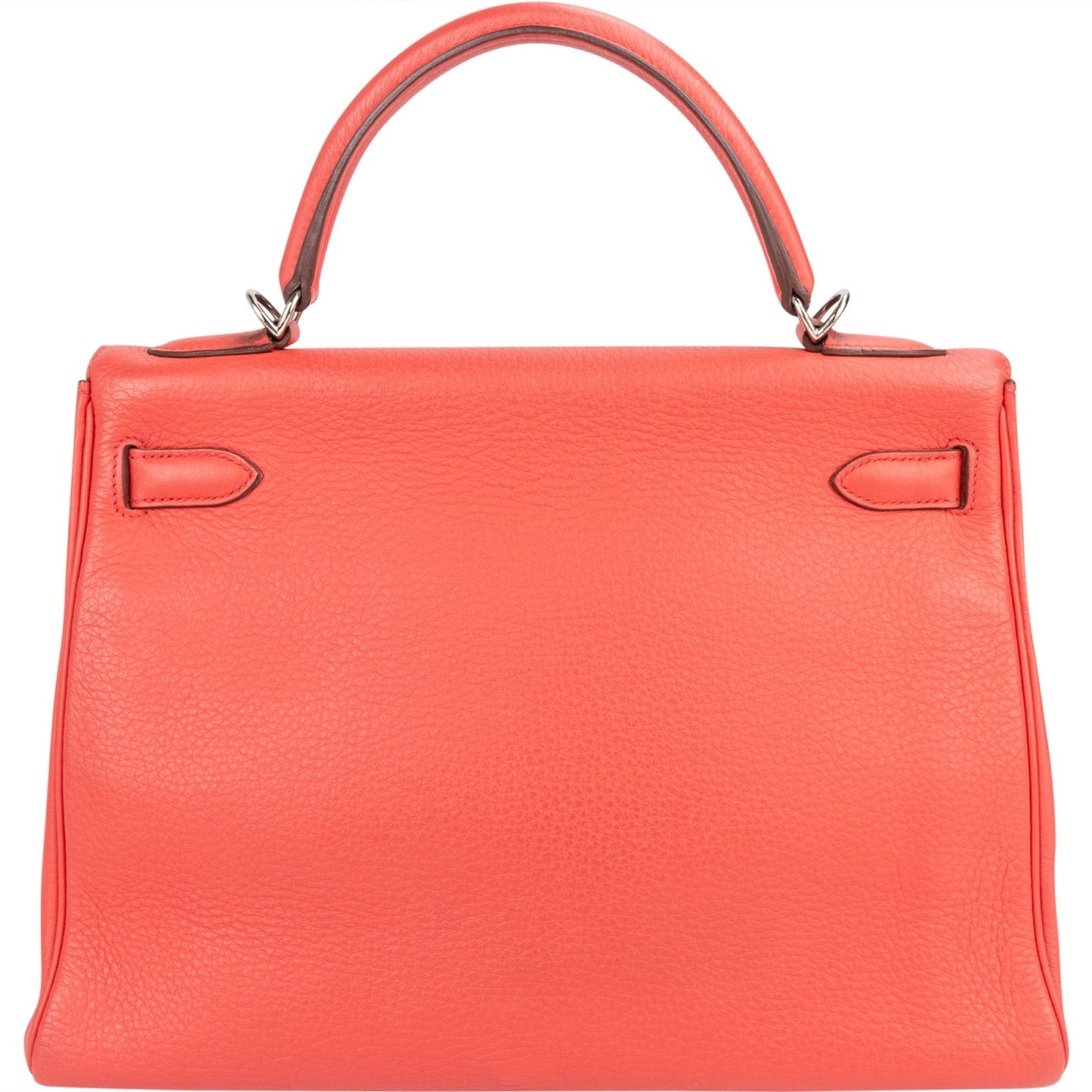 Hermès Grained Togo Leather Palladium Kelly Retourne 32 Handbag