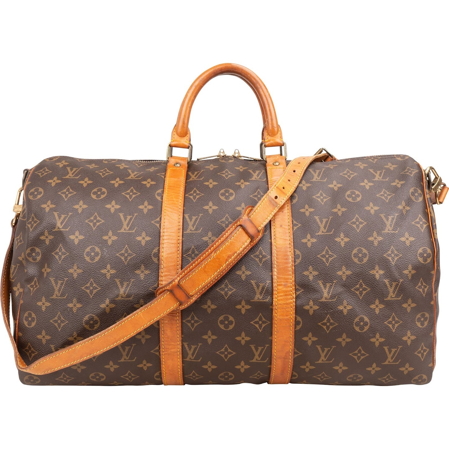 Louis Vuitton Monogram Canvas Keepall 50 Bandoulière Travel Bag
