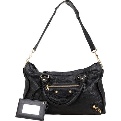 Balenciaga Black Leather Classic City Handbag