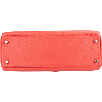 Hermès Grained Togo Leather Palladium Kelly Retourne 32 Handbag