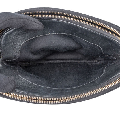Saint Laurent Black Quilted Leather Becky Crossbody Bag