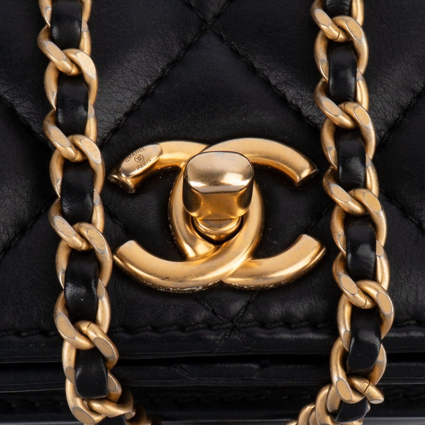 Chanel Quilted Lambskin Mini Rectangular Single Flap Crossbody Bag