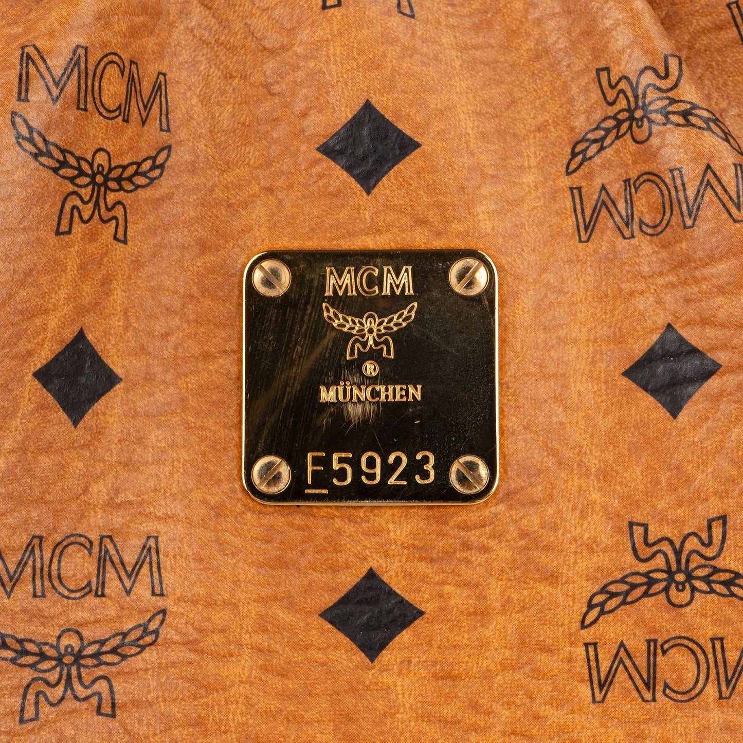 MCM Monogram Visetos Hobo Shoulder Bag
