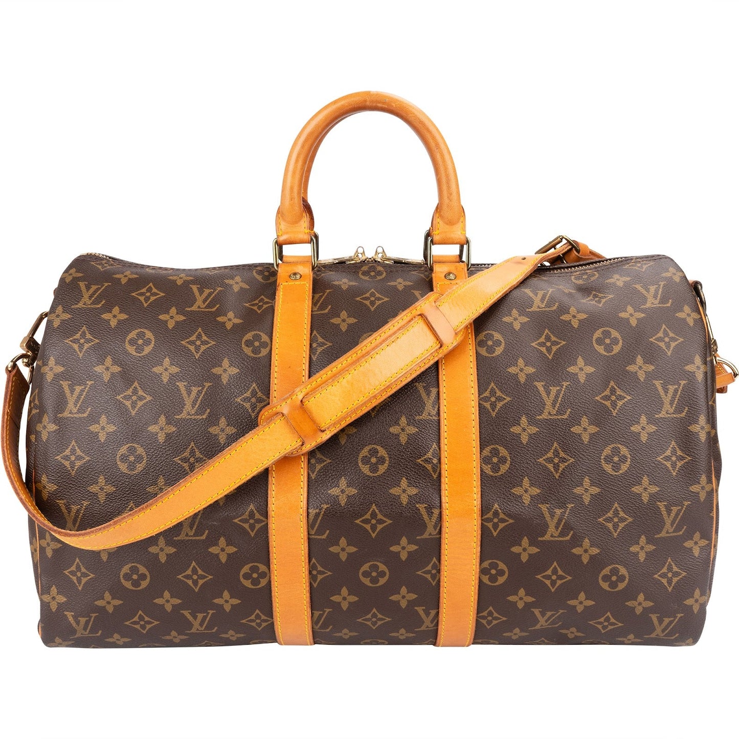 Louis Vuitton Monogram Canvas Keepall 45 Bandoulière Travel Bag
