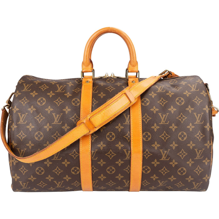 Louis Vuitton Monogram Canvas Keepall 45 Bandoulière Travel Bag