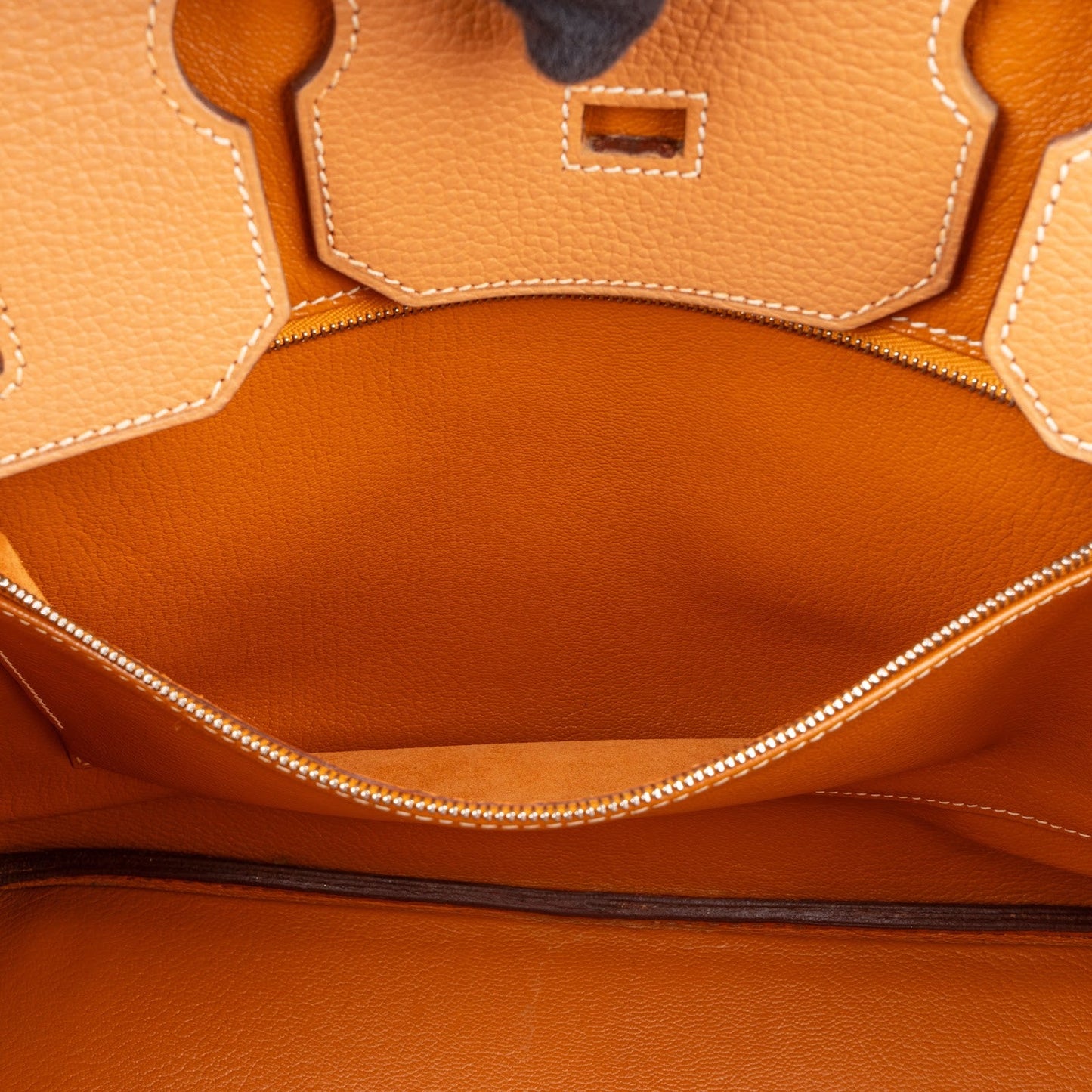 Hermès Fjord Leather Birkin 35 Handbag Beige Brown Palladium Hardware