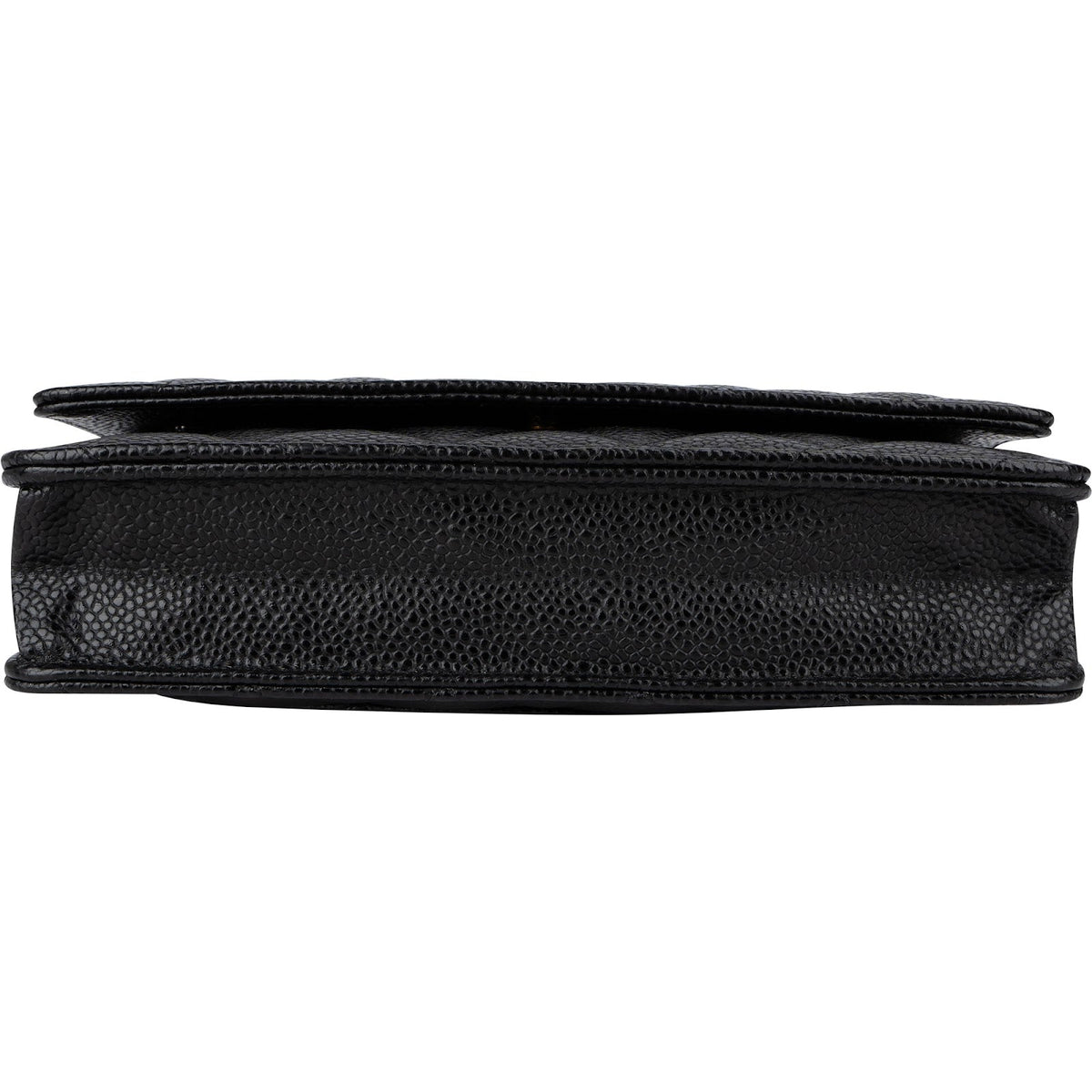 Chanel Quilted Caviar Leather Classic Wallet On Chain Crossbody Bag