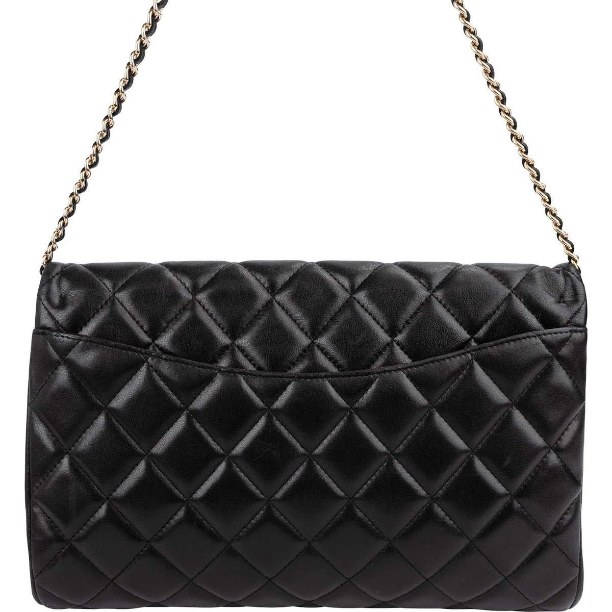 Chanel Quilted Lambskin Medium Single Flap Shoulder Bag