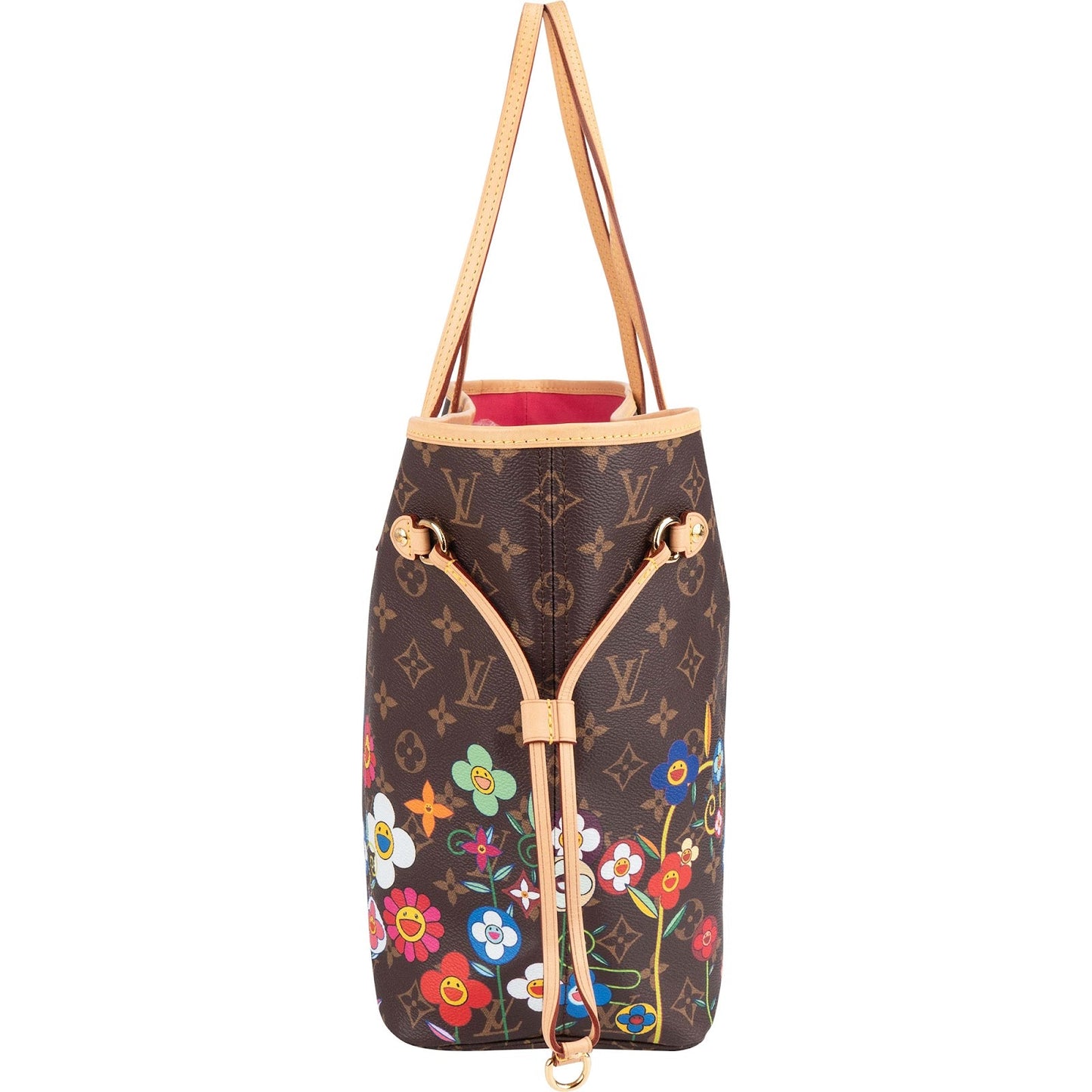 Louis Vuitton Monogram Canvas Murakami Flowers Neverfull MM Shoulder Bag