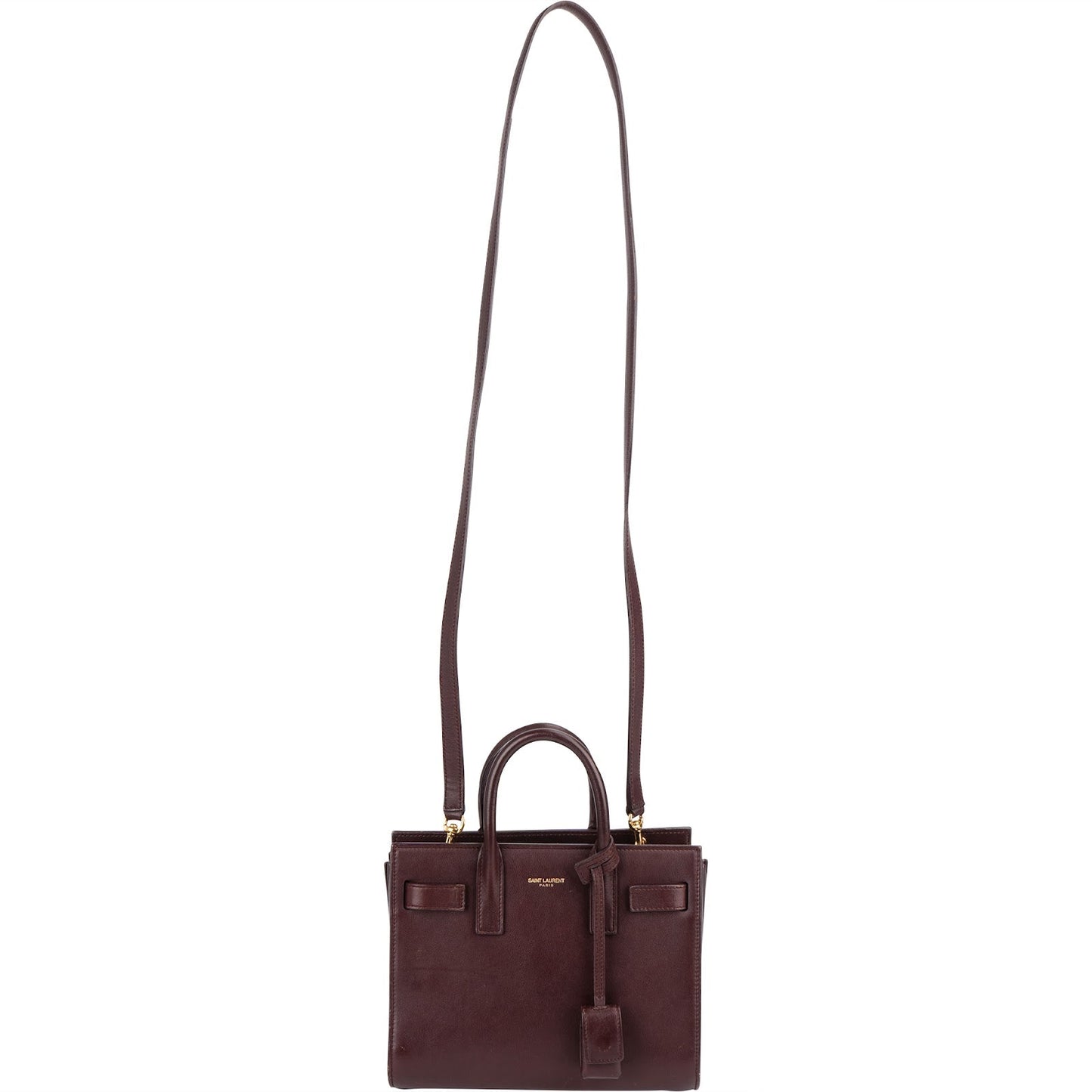 Saint Laurent Calfskin Leather Nano Sac De Jour Handbag