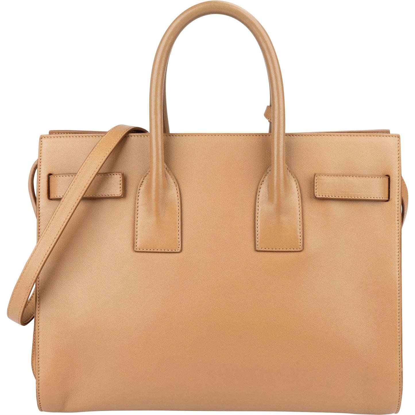 Yves Saint Laurent Smooth Leather Sac De Jour Handbag