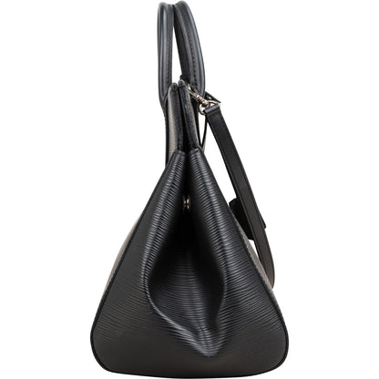 Louis Vuitton Noir Epi Leather Marly MM Handbag M94612