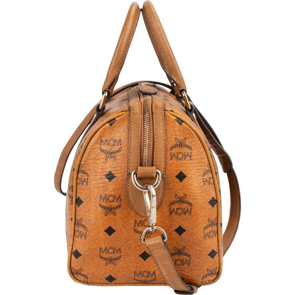 MCM Monogram Visetos Boston Handbag