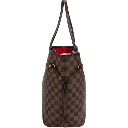 Louis Vuitton Monogram Damier Ebene Canvas Neverfull MM Shoulder Bag