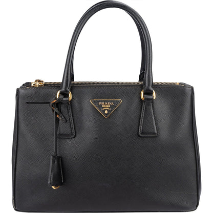 Prada Black Saffiano Lux Galleria Handbag