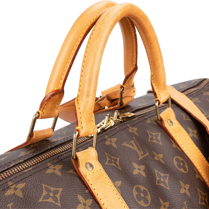 Louis Vuitton Monogram Canvas Keepall 60 Bandoulière Travel Bag