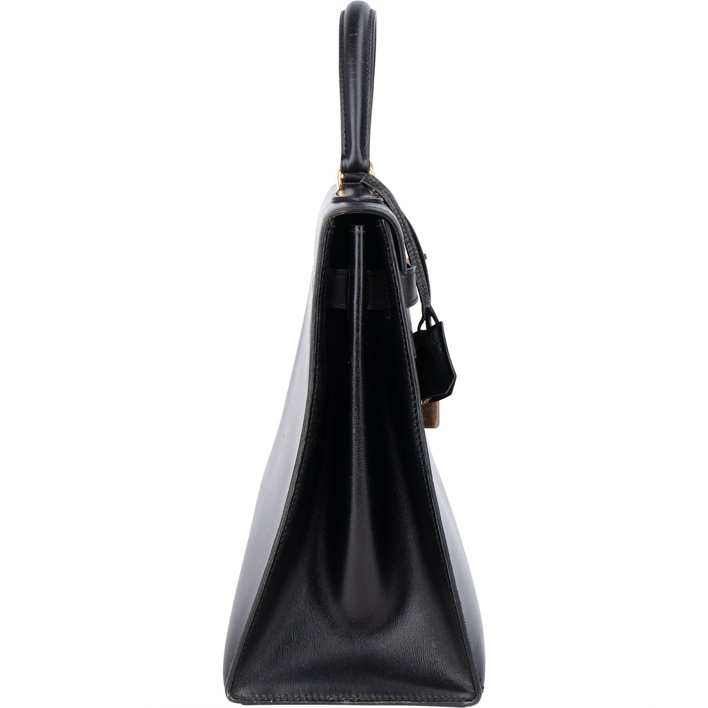 Hermès Noir Box Calf Kelly 32 Sellier Handbag