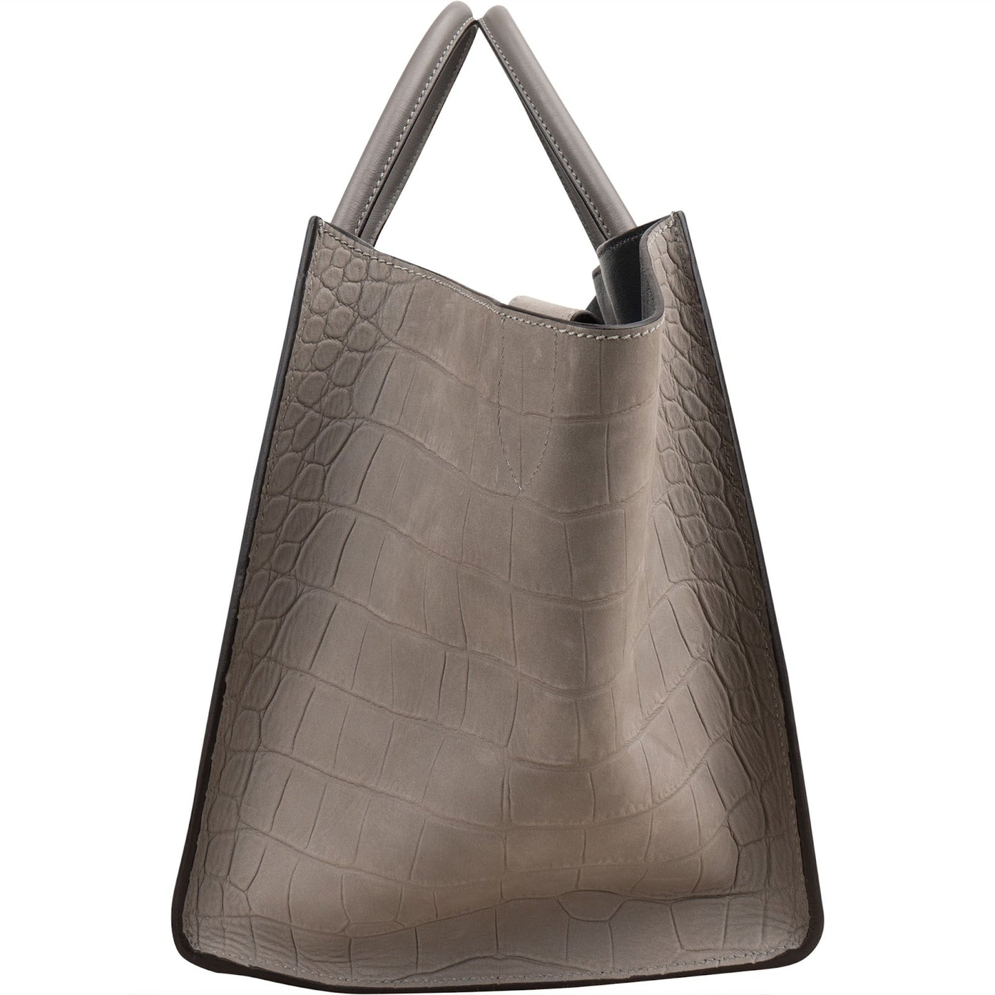 Celine Croc Embossed Leather Phantom Handbag