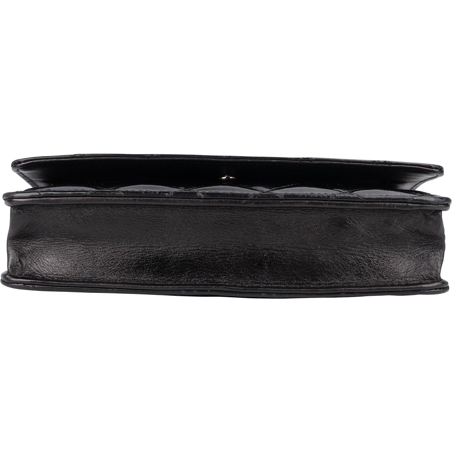 Chanel Quilted Patent Leather Wallet On Chain Crossbody Bag