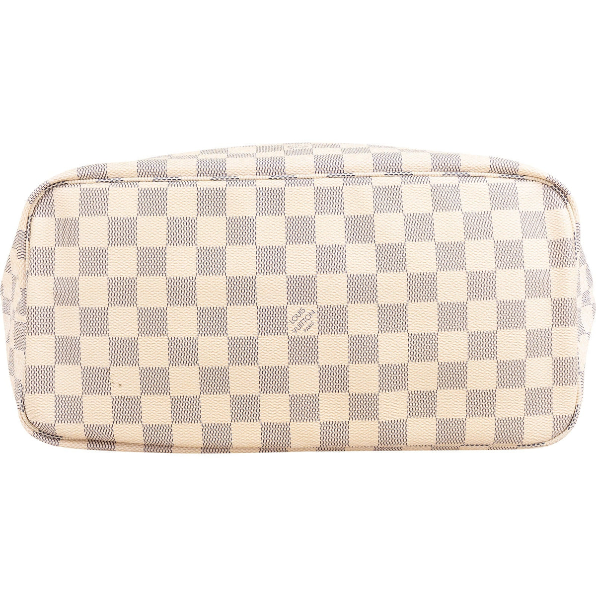 Louis Vuitton Monogram Damier Azur Canvas Neverfull MM Shoulder Bag