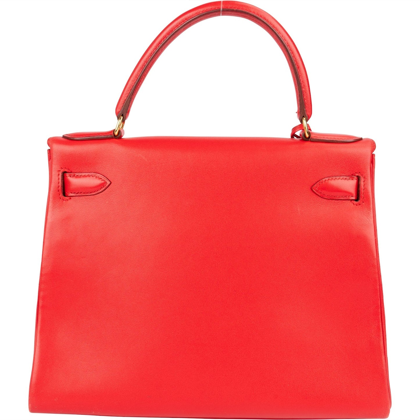 Hermès Rouge Swift Leather Kelly 28 Handbag