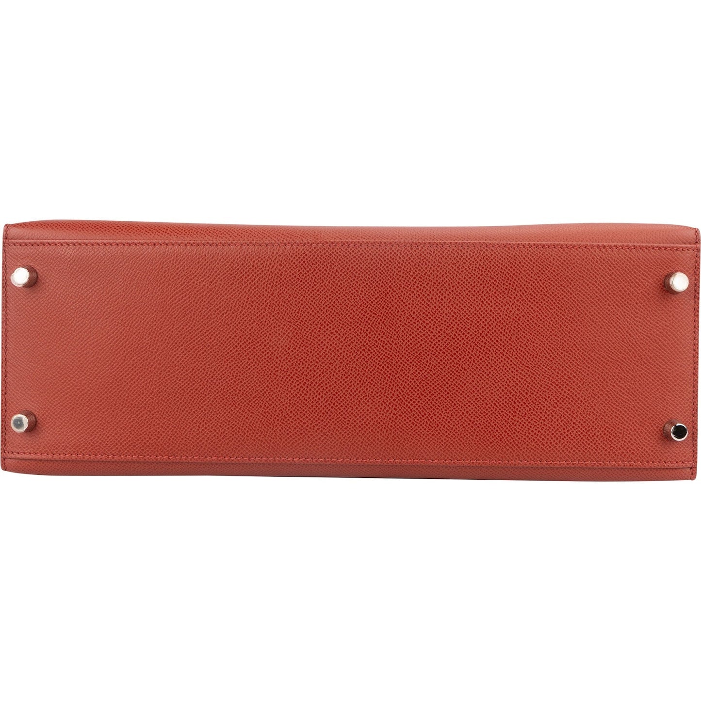 Hermès Epsom Leather Kelly Palladium 35 Sellier Handbag